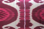 PINK ORNAMENT Usbekischer Ikat Stoff